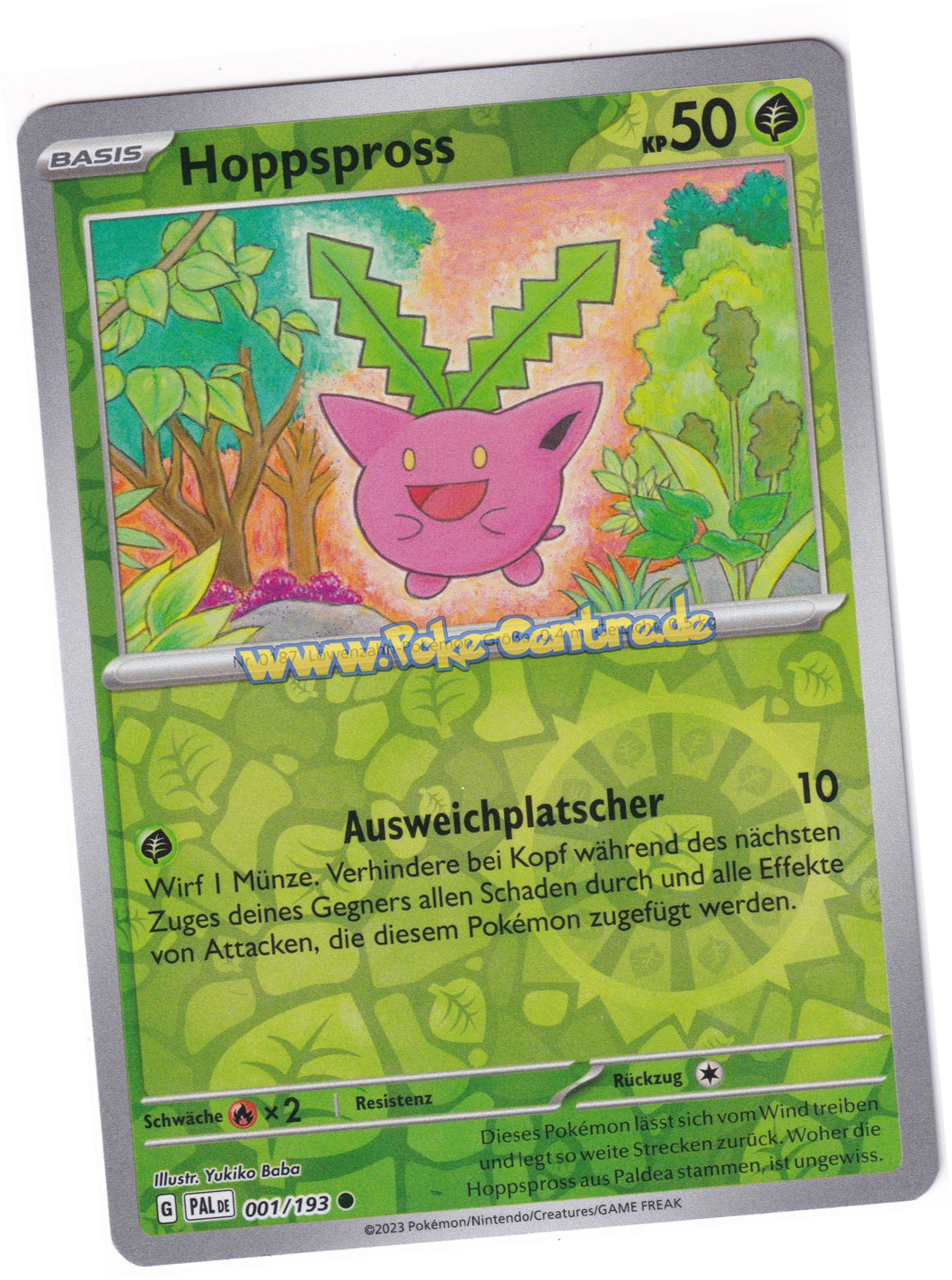 Hoppspross 001/193 Common Reverse Holo - Entwicklungen in Paldea Deutsch