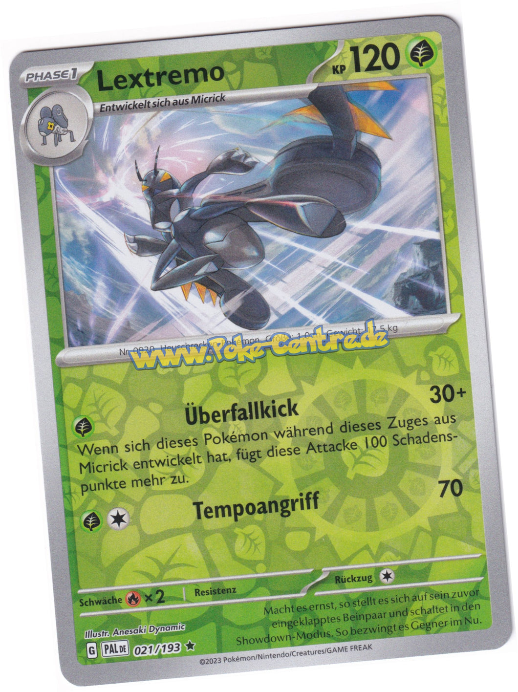 Lextremo 021/193 Rare Reverse Holo -  Entwicklungen in Paldea Deutsch