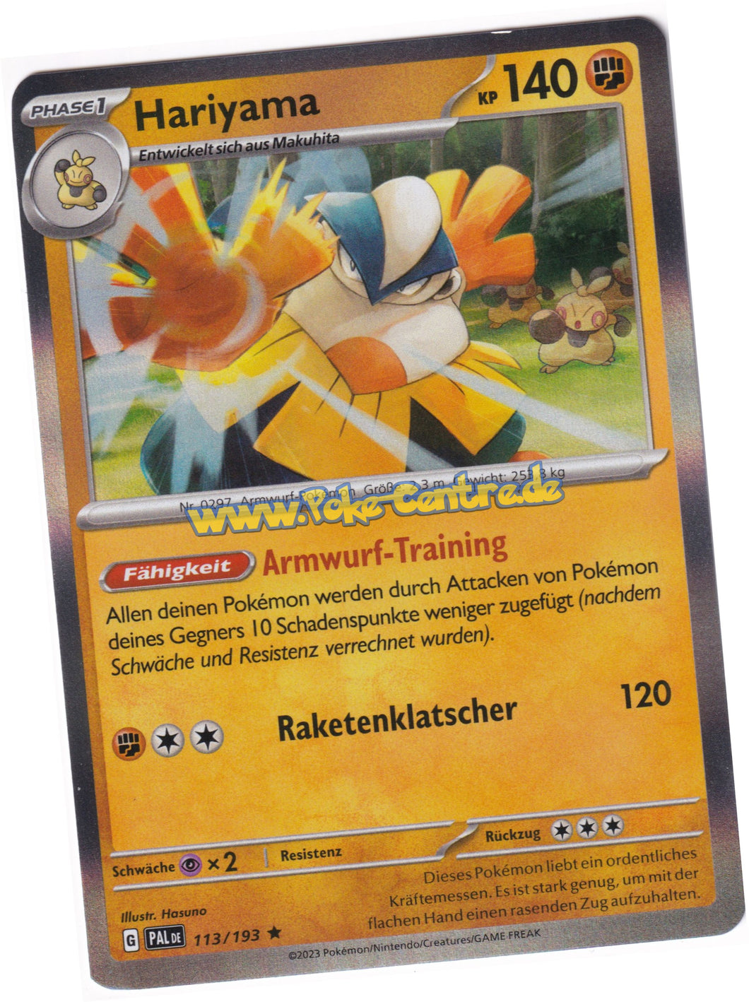 Hariyama 113/193 Rare Holo -  Entwicklungen in Paldea Deutsch