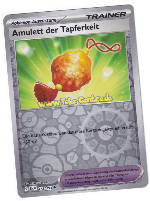 Amulett der Tapferkeit 173/193 Uncommon Reverse Holo - Entwicklungen in Paldea Deutsch