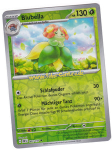 Blubella 003/197 Uncommon Reverse Holo - Obsidianflammen Deutsch