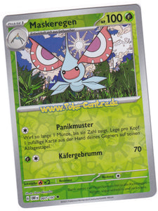 Maskeregen 007/197 Uncommon Reverse Holo - Obsidianflammen Deutsch