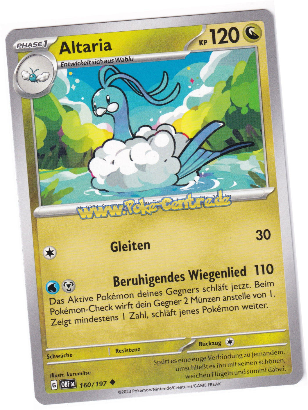 Altaria 160/197 Uncommon - Obsidianflammen Deutsch