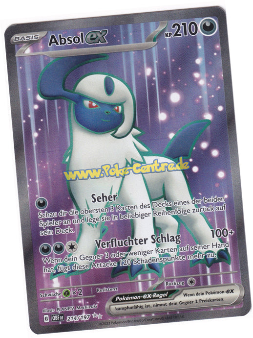 Absol-ex 214/197 Fullart - Obsidianflammen Deutsch