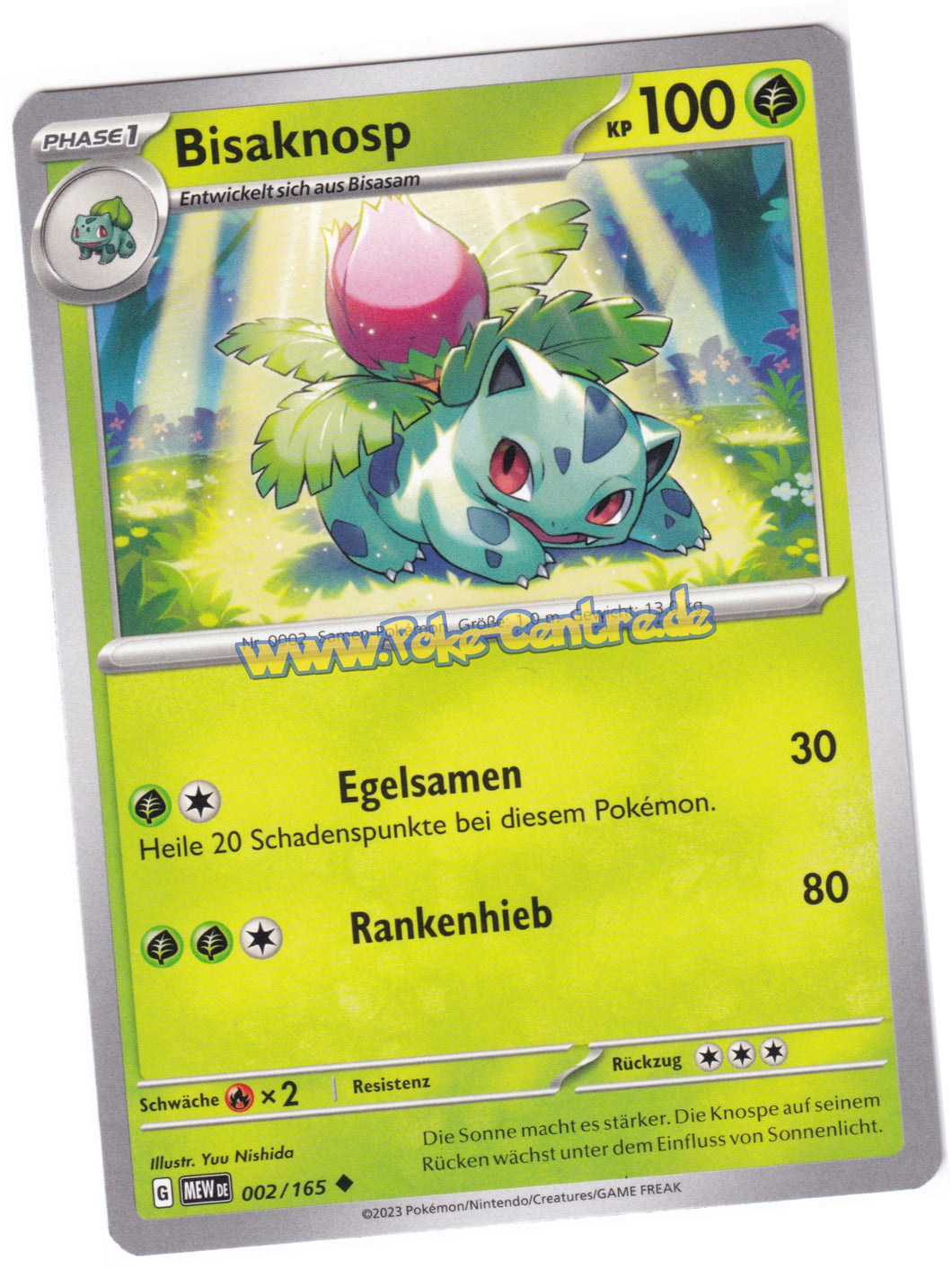 Bisaknosp 002/165 Uncommon - Karmesin & Purpur - 151 Deutsch