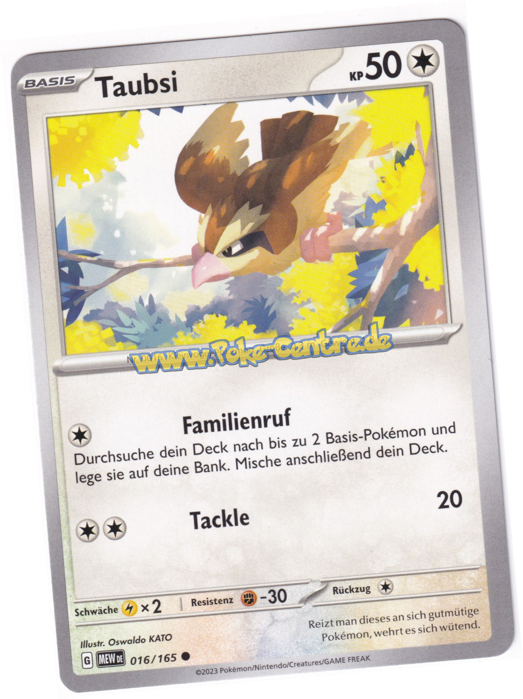 Taubsi 016/165 Common - Karmesin & Purpur - 151 Deutsch