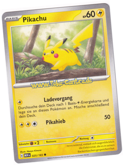 Pikachu 025/165 Common - Karmesin & Purpur - 151 Deutsch