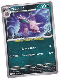 Nidorino 033/165 Uncommon - Karmesin & Purpur - 151 Deutsch