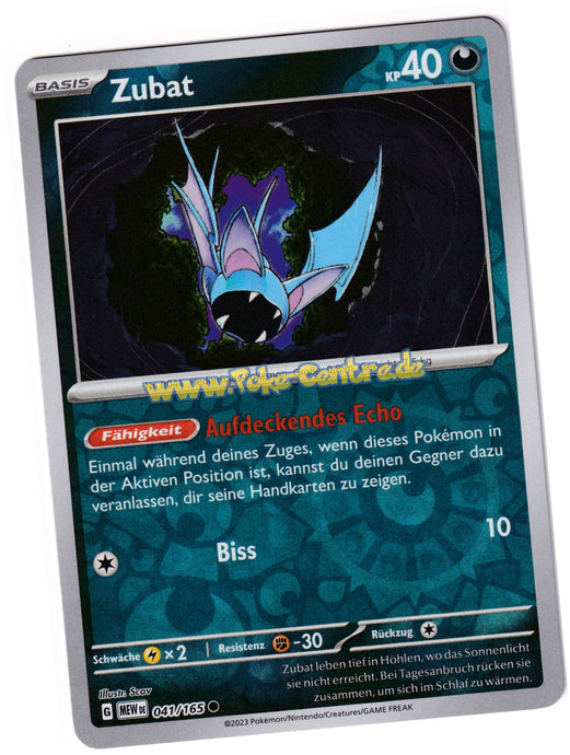 Zubat 041/165 Common Reverse Holo - Karmesin & Purpur - 151 Deutsch