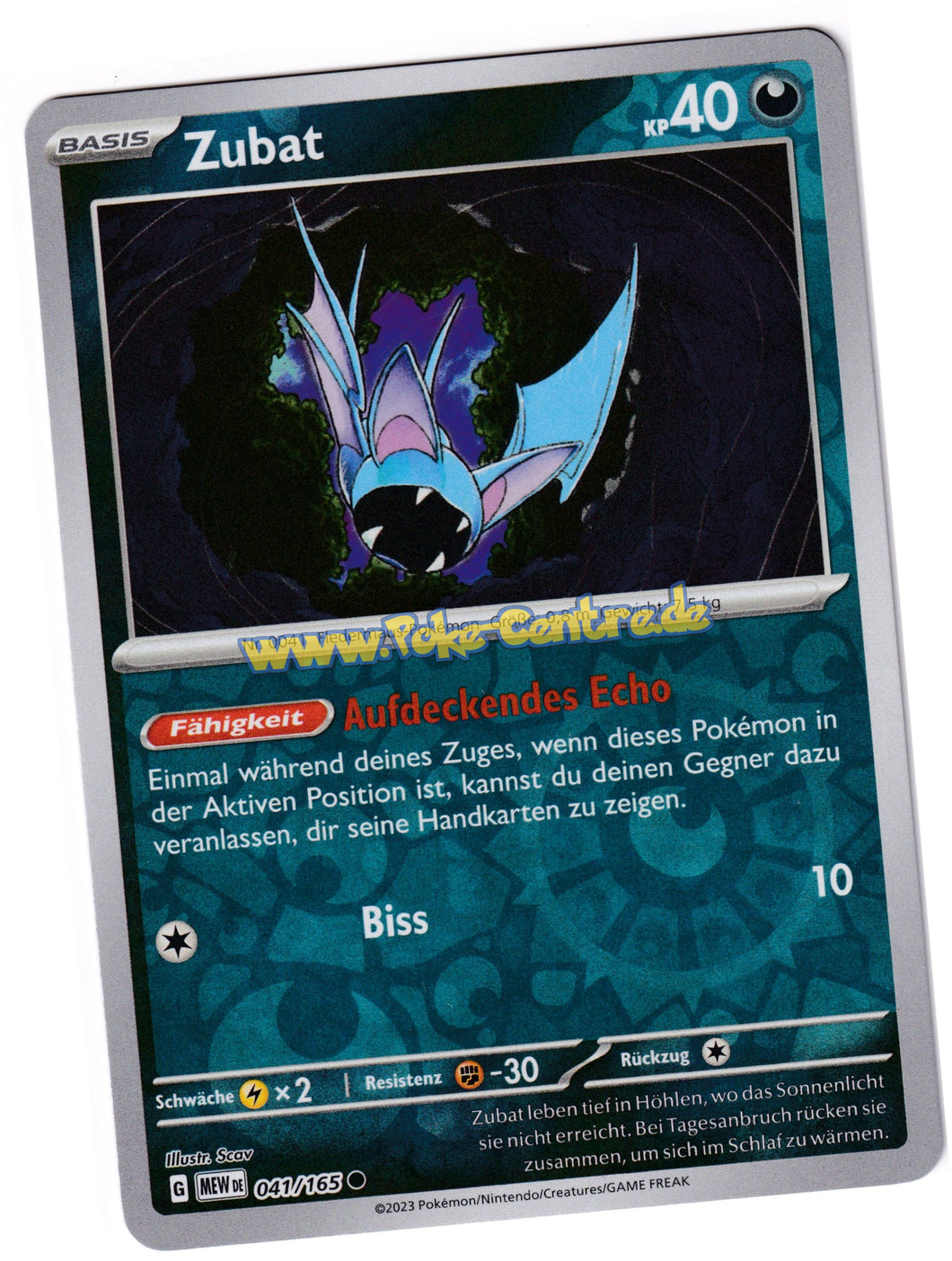 Zubat 041/165 Common Reverse Holo - Karmesin & Purpur - 151 Deutsch