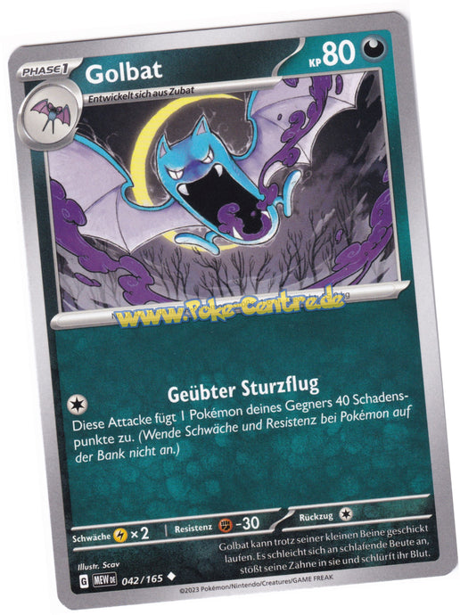Golbat 042/165 Uncommon - Karmesin & Purpur - 151 Deutsch