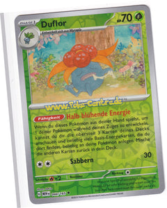 Duflor 044/165 Uncommon Reverse Holo - Karmesin & Purpur - 151 Deutsch