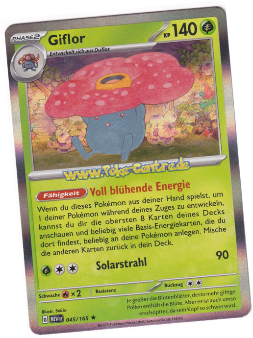 Giflor 045/165 Rare Holo - Karmesin & Purpur - 151 Deutsch