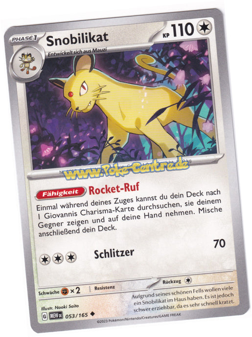 Snobilikat 053/165 Uncommon - Karmesin & Purpur - 151 Deutsch