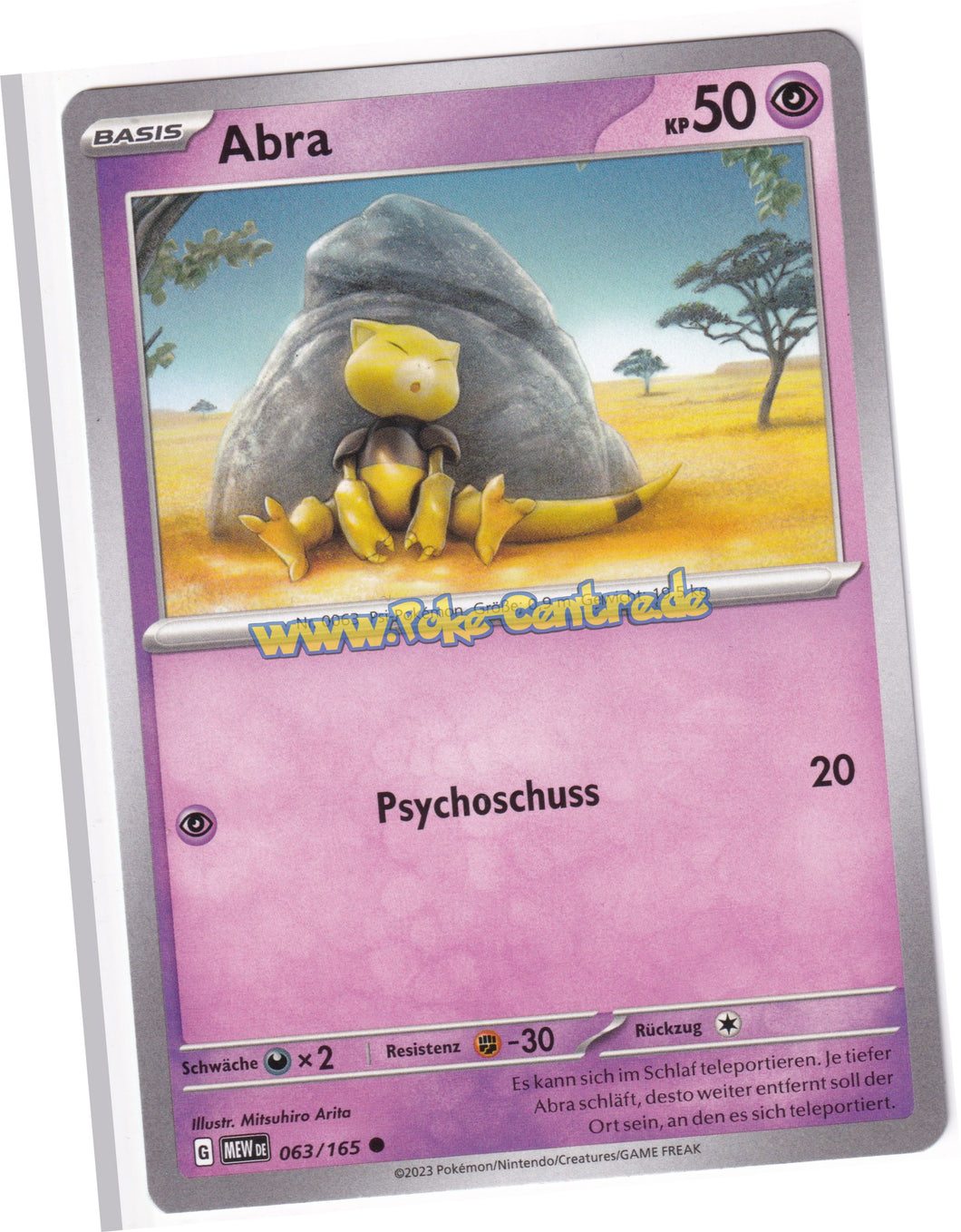 Abra 063/165 Common - Karmesin & Purpur - 151 Deutsch