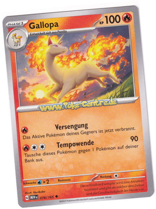 Gallopa 078/165 Uncommon - Karmesin & Purpur - 151 Deutsch