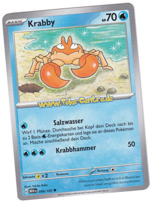 Krabby 098/165 Common - Karmesin & Purpur - 151 Deutsch