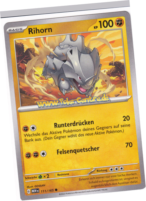 Rihorn 111/165 Common - Karmesin & Purpur - 151 Deutsch