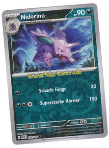 Nidorino 033/165 Uncommon Reverse Holo - Karmesin & Purpur - 151 Deutsch