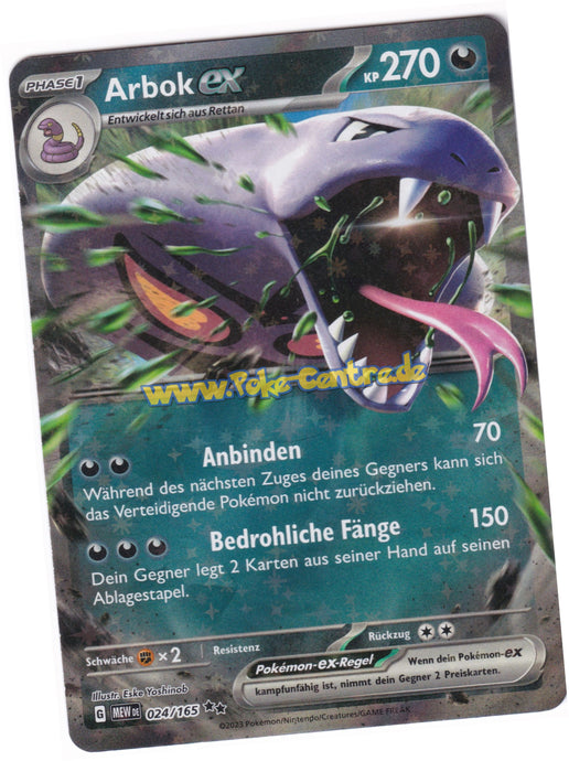 Arbok-ex 024/165 Double Rare - Karmesin & Purpur - 151 Deutsch