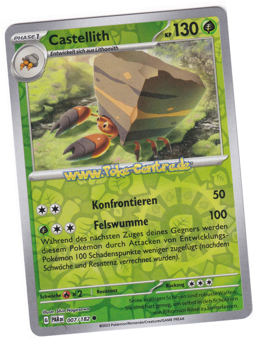 Castellith 007/182 Common Reverse Holo - Karmesin & Purpur - Paradoxrift Deutsch
