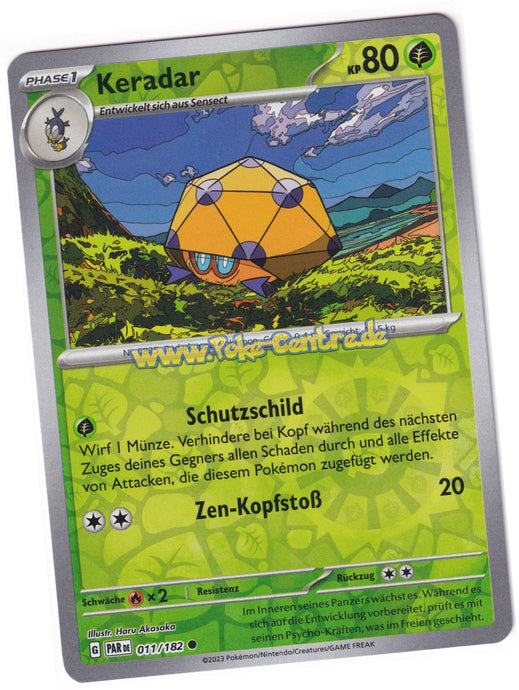 Keradar 011/182 Common Reverse Holo - Karmesin & Purpur - Paradoxrift Deutsch