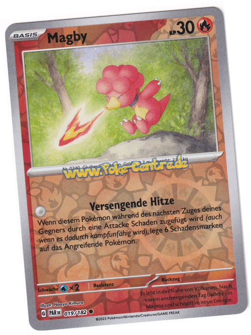 Magby 019/182 Common Reverse Holo - Karmesin & Purpur - Paradoxrift Deutsch