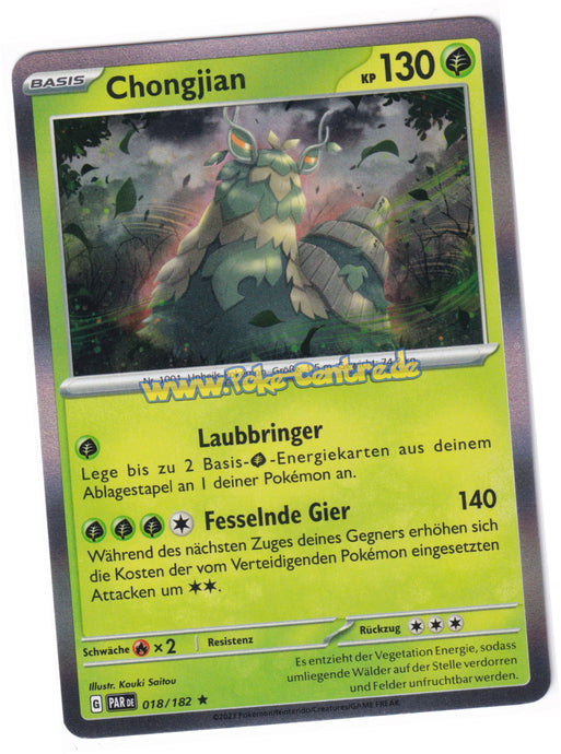 Chongjian 018/182 Rare Holo - Karmesin & Purpur - Paradoxrift Deutsch