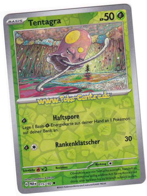 Tentagra 015/182 Common Reverse Holo - Karmesin & Purpur - Paradoxrift Deutsch