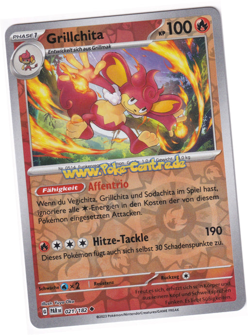 Grillchita 021/182 Uncommon Reverse Holo - Karmesin & Purpur - Paradoxrift Deutsch