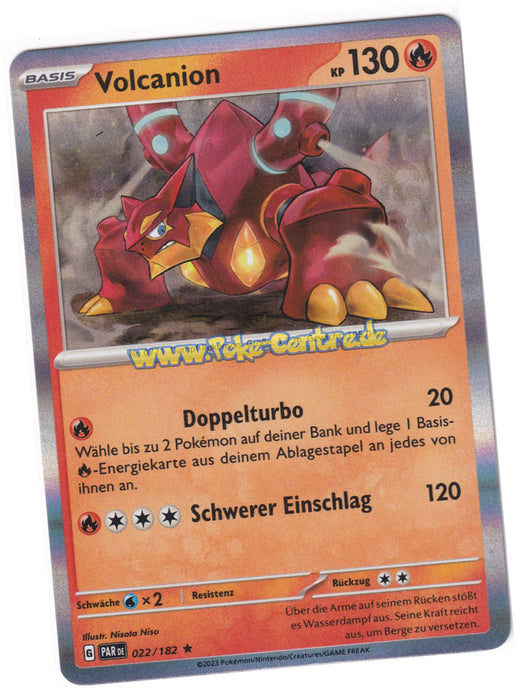 Volcanion 022/182 Rare Holo - Karmesin & Purpur - Paradoxrift Deutsch