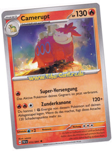 Camerupt 012/091 Uncommon - Karmesin & Purpur - Paldeas Schicksale Deutsch