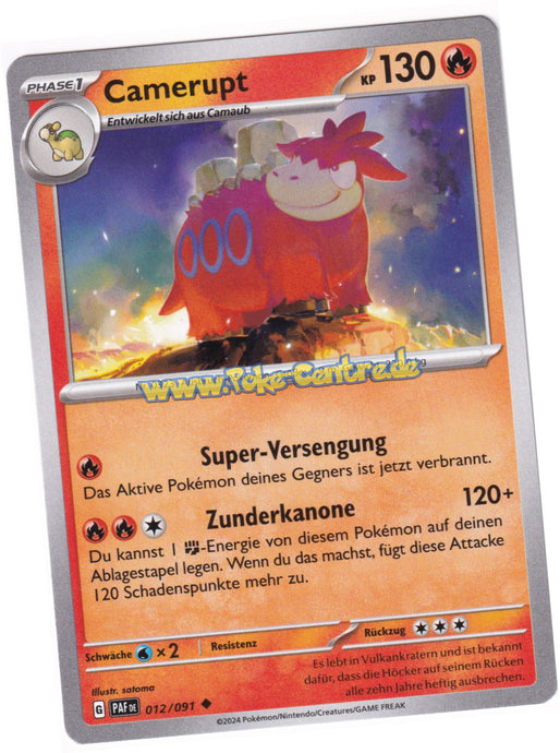 Camerupt 012/091 Uncommon - Karmesin & Purpur - Paldeas Schicksale Deutsch