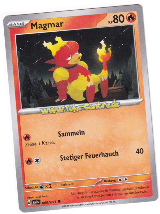 Magmar 009/091 Common - Karmesin & Purpur - Paldeas Schicksale Deutsch