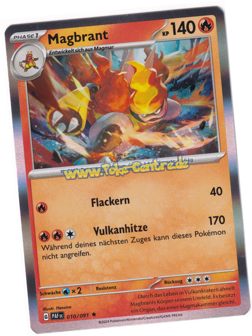 Magbrant 010/091 Rare Holo - Karmesin & Purpur - Paldeas Schicksale Deutsch