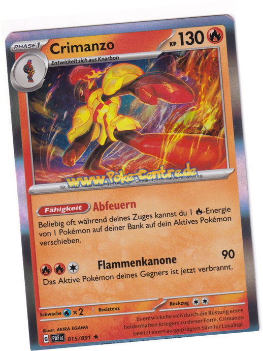 Crimanzo 015/091 Rare Holo - Karmesin & Purpur - Paldeas Schicksale Deutsch