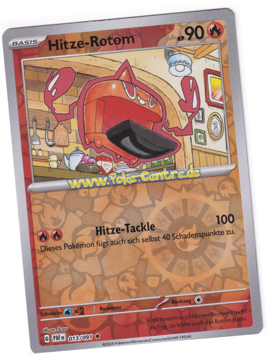 Hitze-Rotom 013/091 Rare Reverse Holo - Karmesin & Purpur - Paldeas Schicksale Deutsch