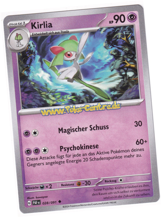 Kirlia 028/091 Uncommon - Karmesin & Purpur - Paldeas Schicksale Deutsch