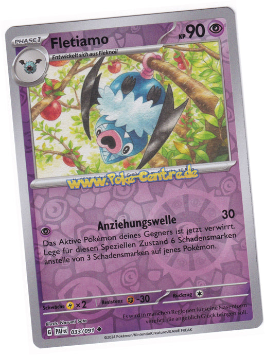 Fletiamo 033/091 Uncommon Reverse Holo - Karmesin & Purpur - Paldeas Schicksale Deutsch