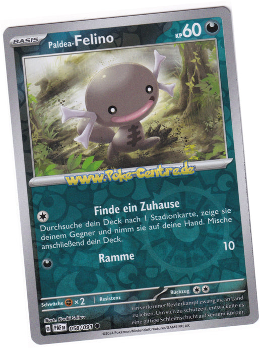 Paldea-Felino 058/091 Common Reverse Holo - Karmesin & Purpur - Paldeas Schicksale Deutsch
