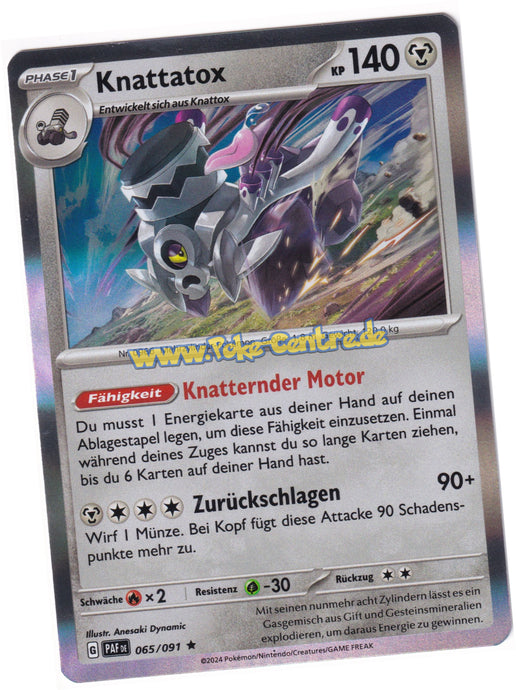 Knattatox 065/091 Rare Holo - Karmesin & Purpur - Paldeas Schicksale Deutsch