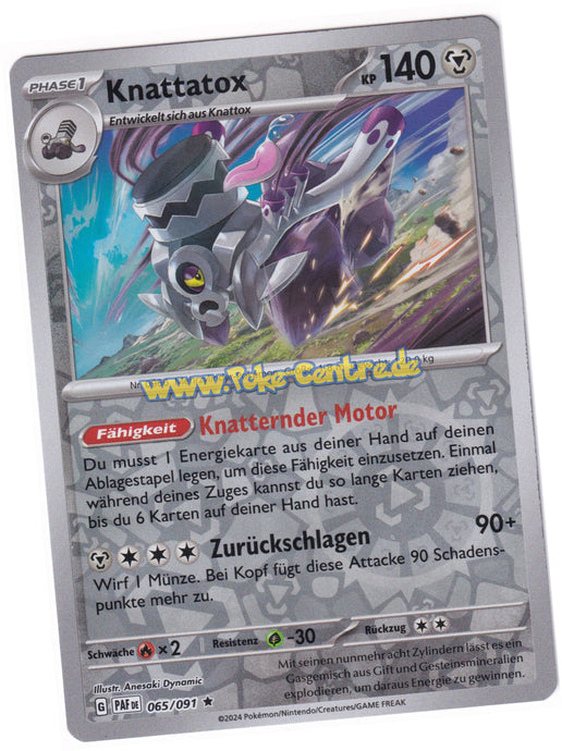 Knattatox 065/091 Rare Reverse Holo - Karmesin & Purpur - Paldeas Schicksale Deutsch