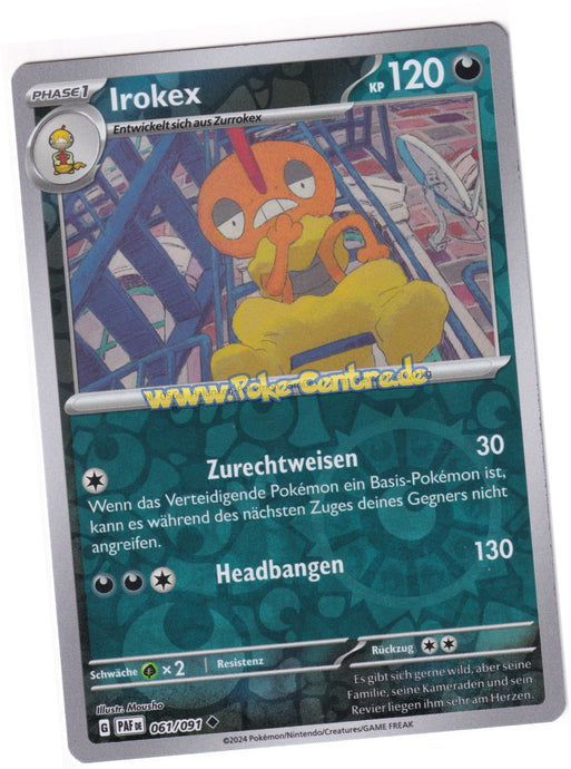 Irokex 061/091 Uncommon Reverse Holo - Karmesin & Purpur - Paldeas Schicksale Deutsch