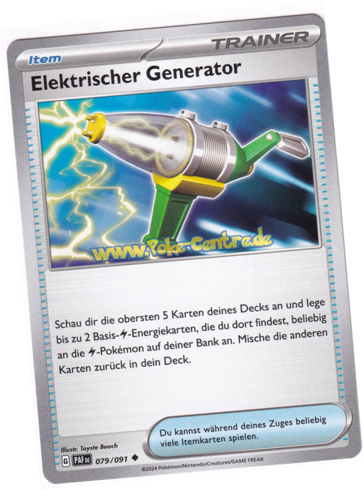 Elektrischer Generator 079/091 Uncommon - Karmesin & Purpur - Paldeas Schicksale Deutsch