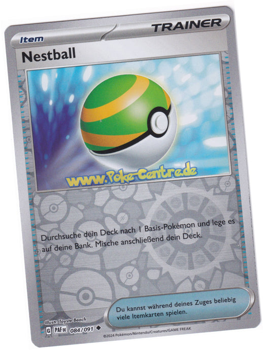 Nestball 084/091 Uncommon Reverse Holo - Karmesin & Purpur - Paldeas Schicksale Deutsch
