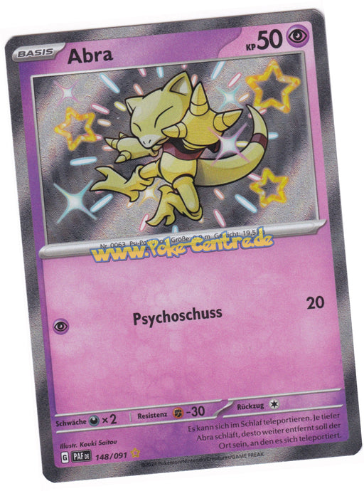 Abra 148/091 Shiny Rare - Karmesin & Purpur - Paldeas Schicksale Deutsch
