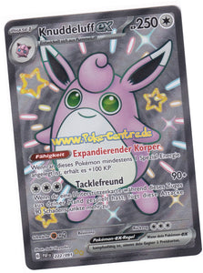 Knuddelluff ex 222/091 Shiny Ultra Rare - Karmesin & Purpur - Paldeas Schicksale Deutsch