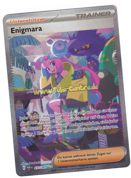 Enigmara 237/091 Special Illustration Rare - Karmesin & Purpur - Paldeas Schicksale Deutsch