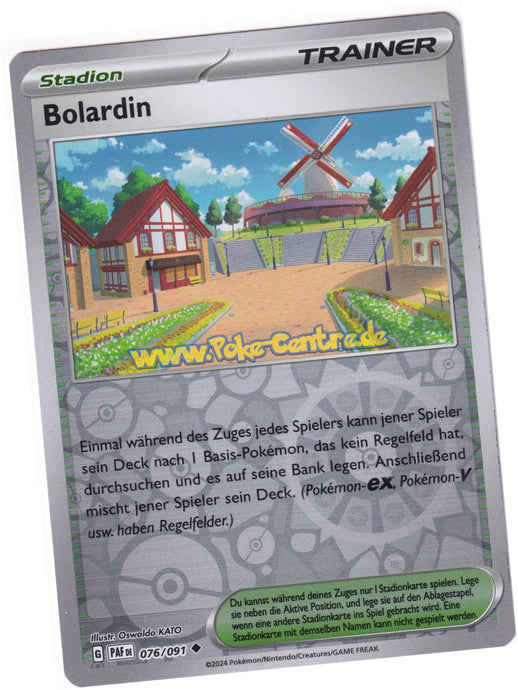Bolardin 076/091 Uncommon Reverse Holo - Karmesin & Purpur - Paldeas Schicksale Deutsch
