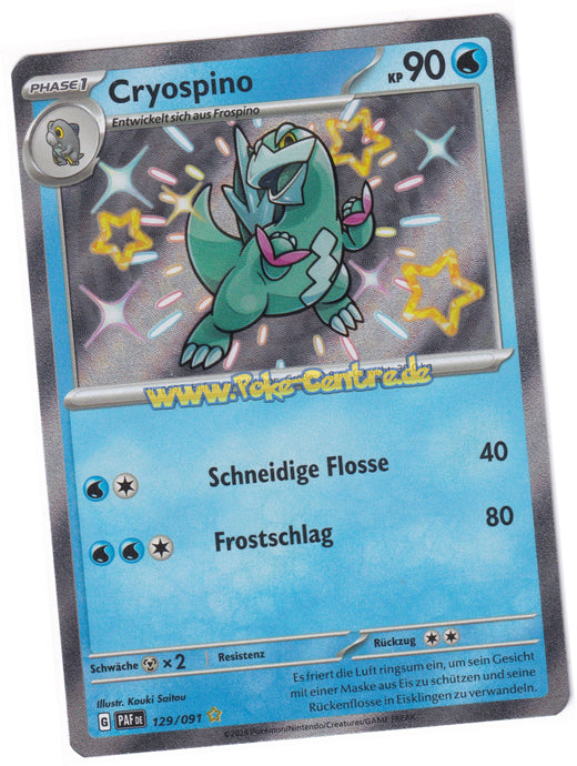 Cryospino 129/091 Shiny Rare - Karmesin & Purpur - Paldeas Schicksale Deutsch